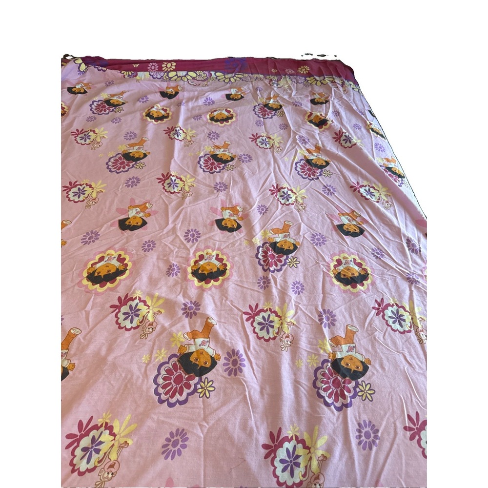 Vintage 2003 Viacom Nickelodeon Dora The Explorer Twin Flat Sheet Kids Bedding